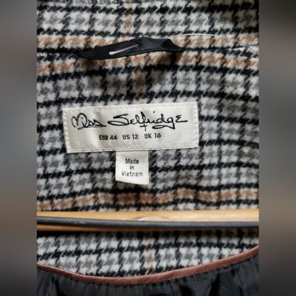 Miss Selfridge Women's Blazer Size 12 Classic Heavyweight - Picture 4 of 12